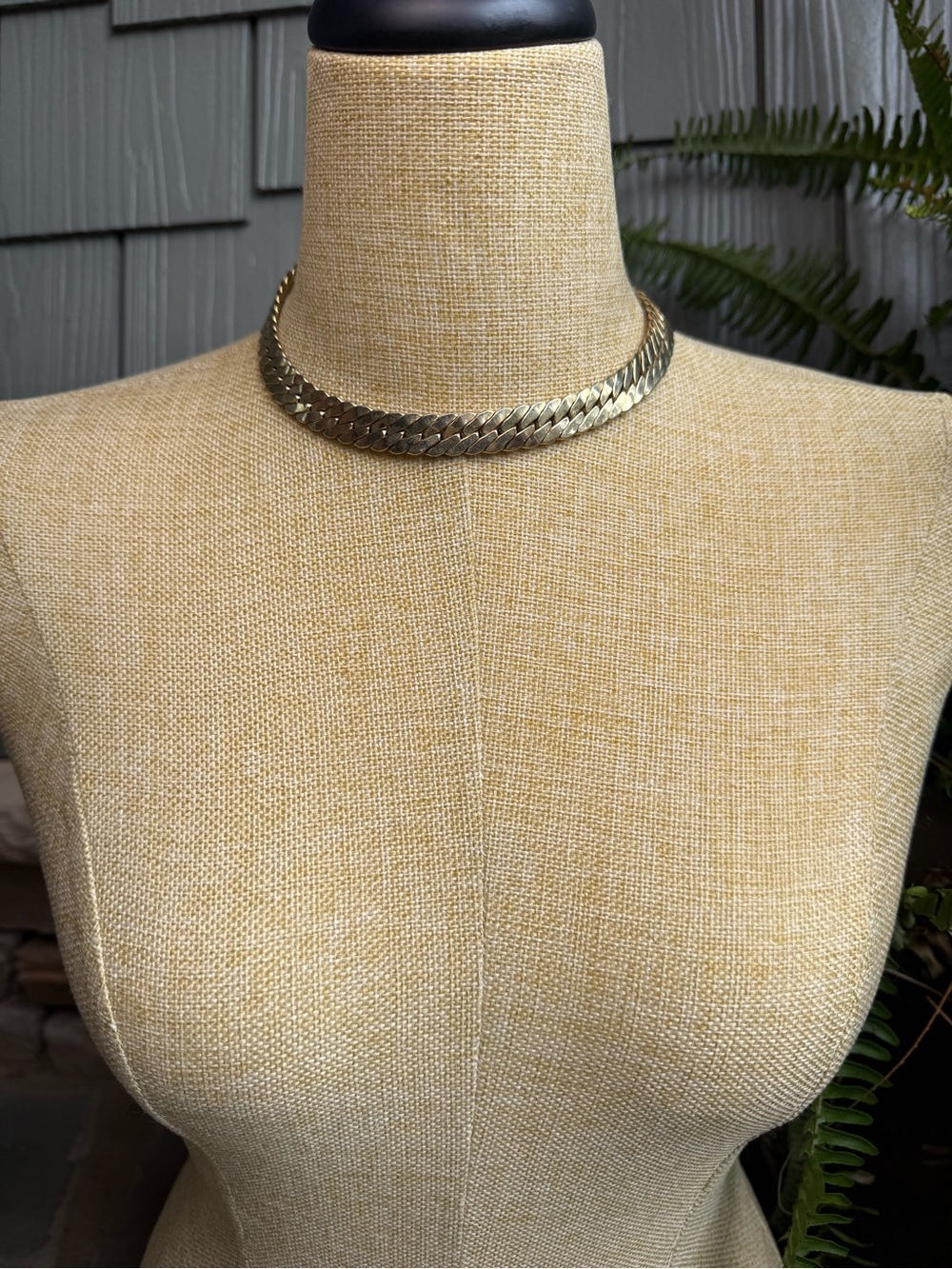 New🌟Free People-Gold Herringbone Choker Necklace - Women Jewelry